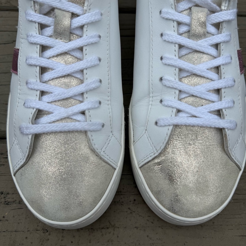 D.A.T.E. Hill Low sneakers in white calf leather shoes size 7 - Picture 6 of 16
